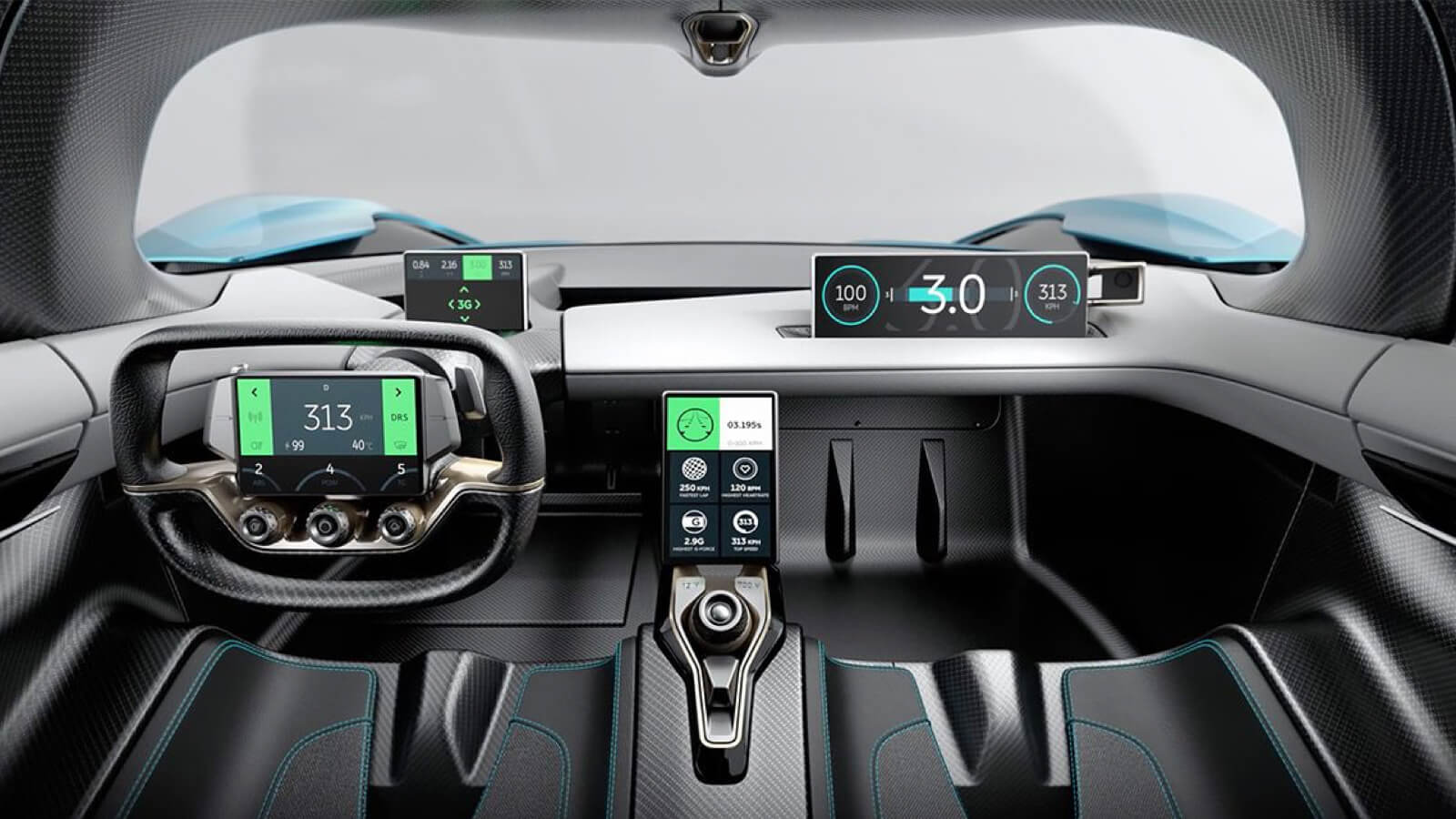 Nio EP9 Interior HMI