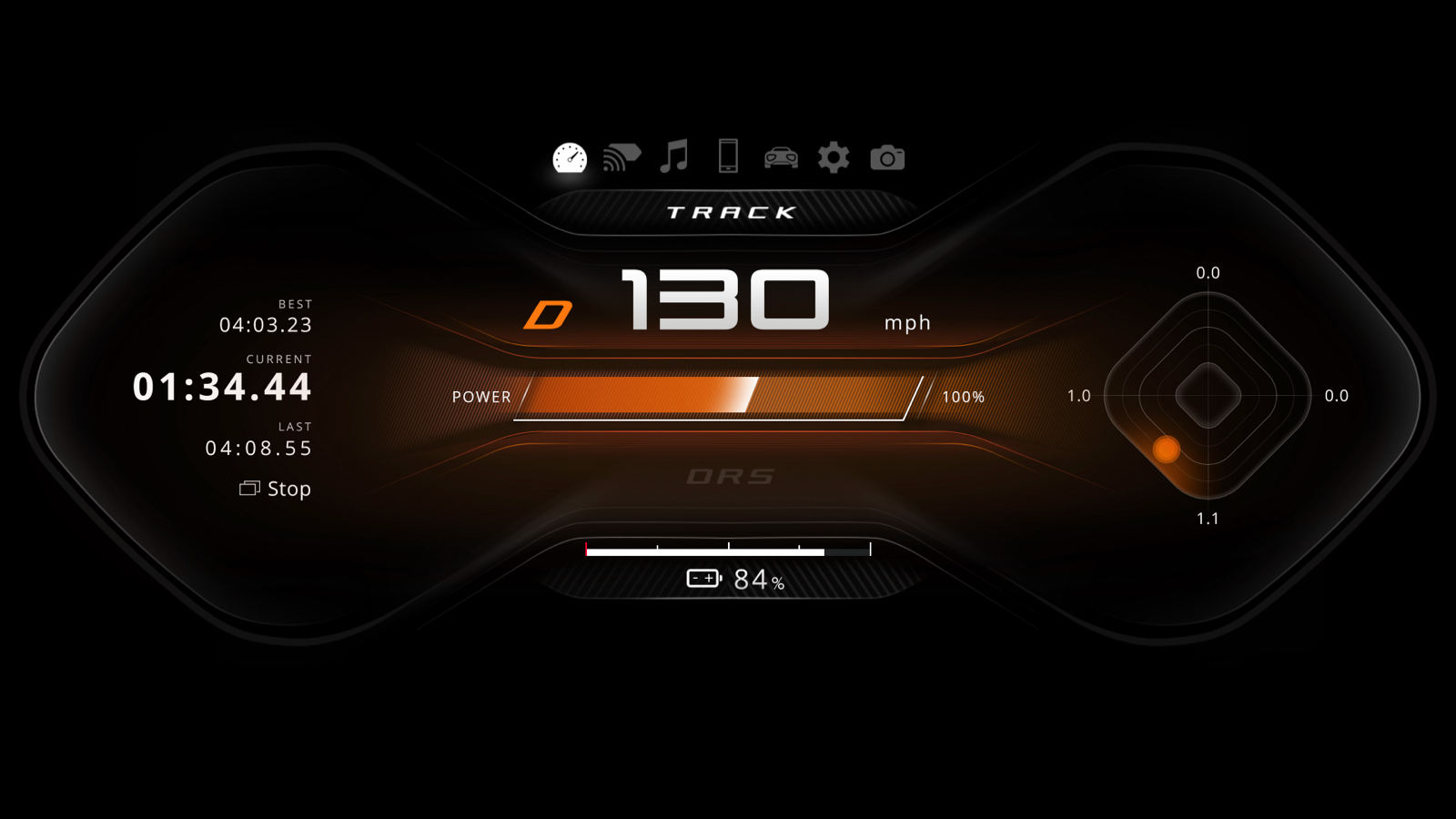 Lotus Evija HMI Instrument Cluster