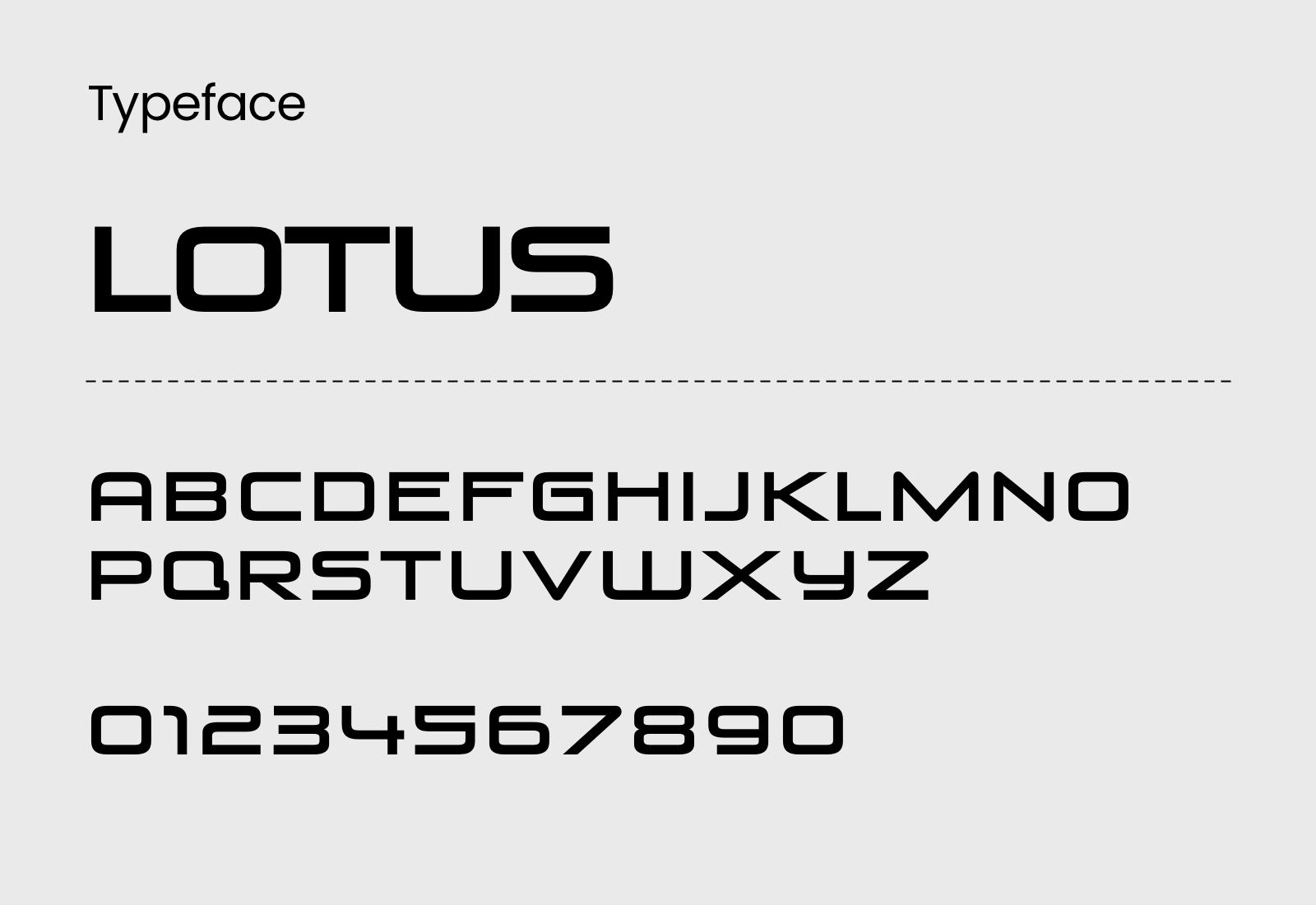 Lotus Evija Typeface - Venus Rising