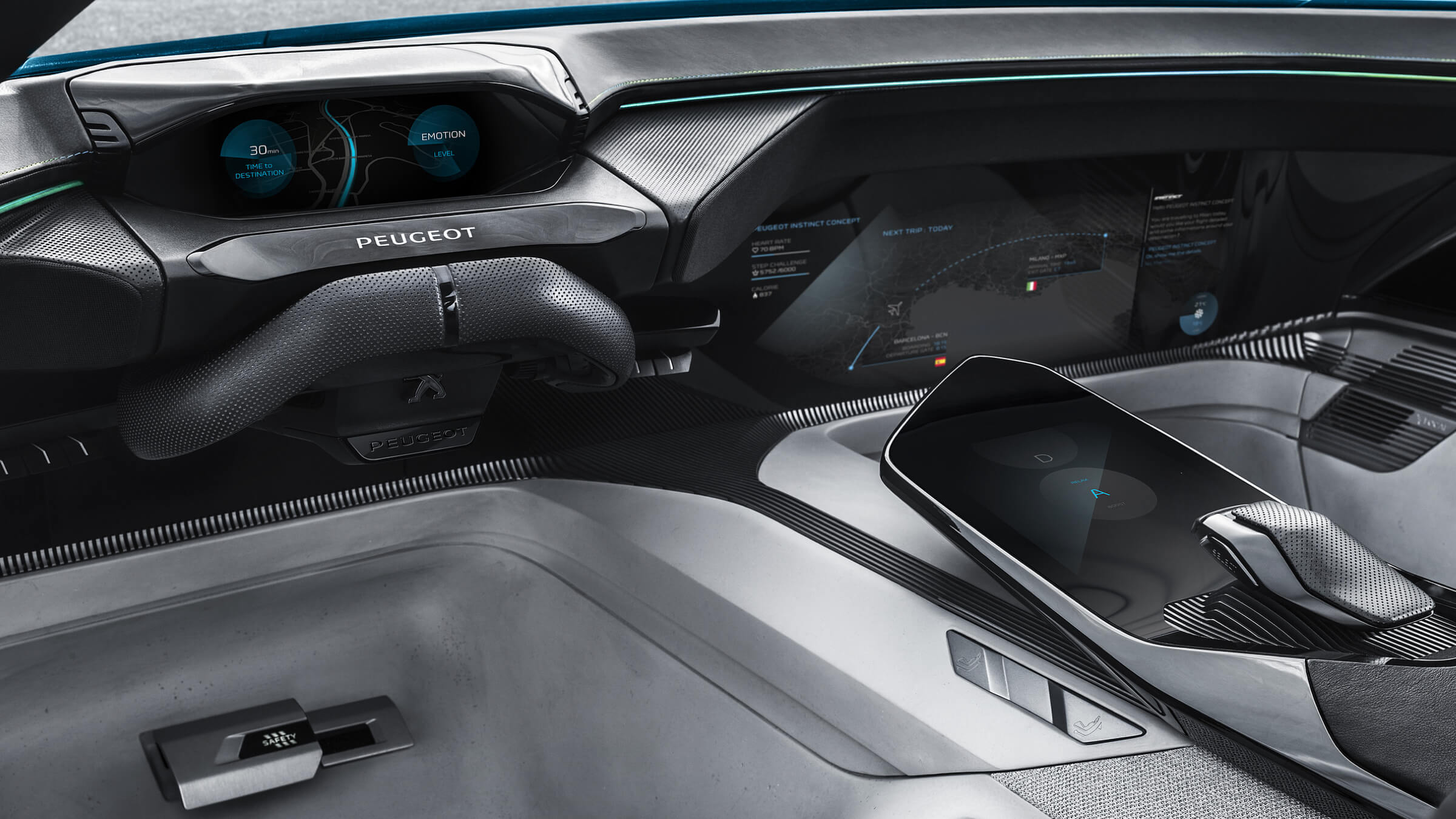 Peugeot Instinct i-Cockpit autonomous mode