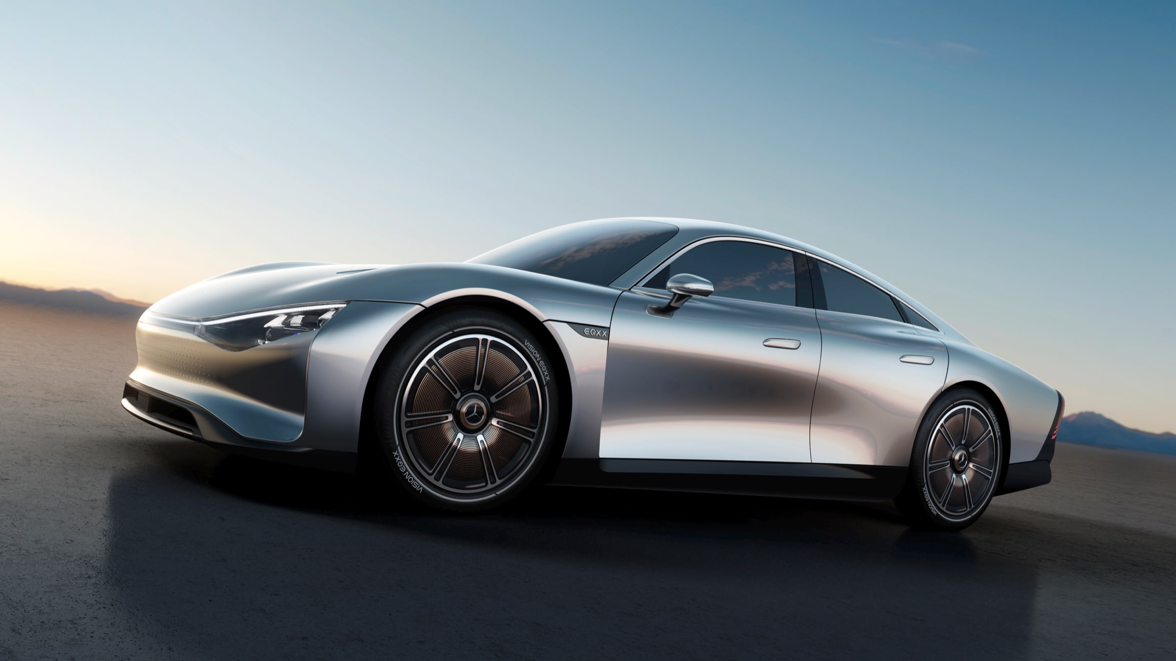 Mercedes Benz vision eqxx concept side profile