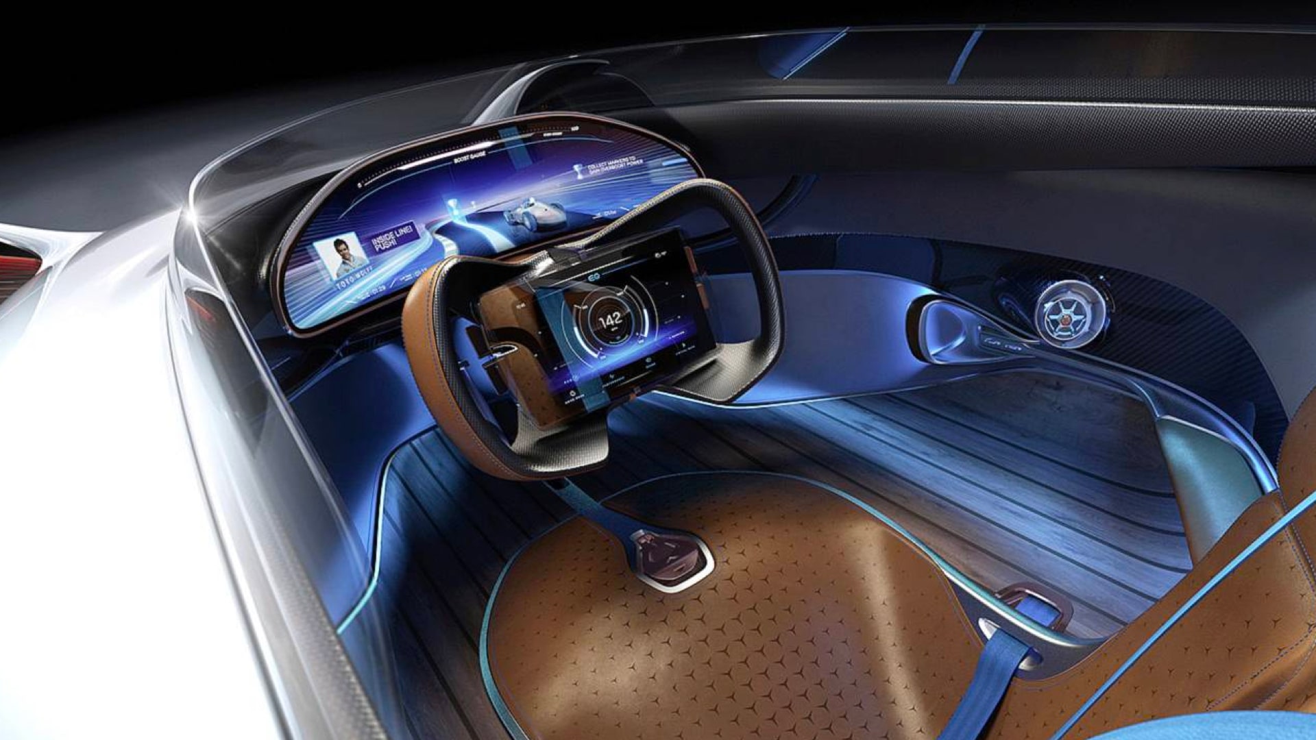 Mercedes Vision EQ Silver Arrow Interior