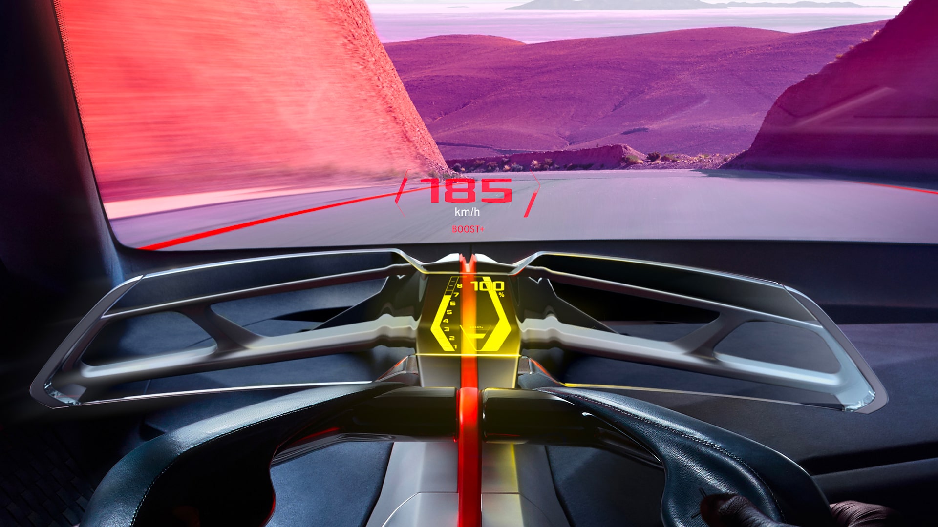 BMW vision m concept HMI HUD