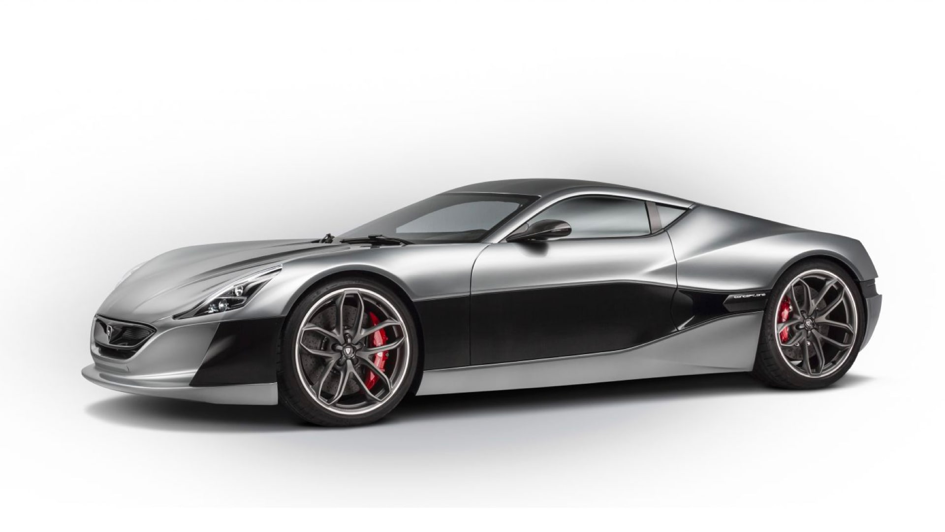 Silver Rimac Concept one side