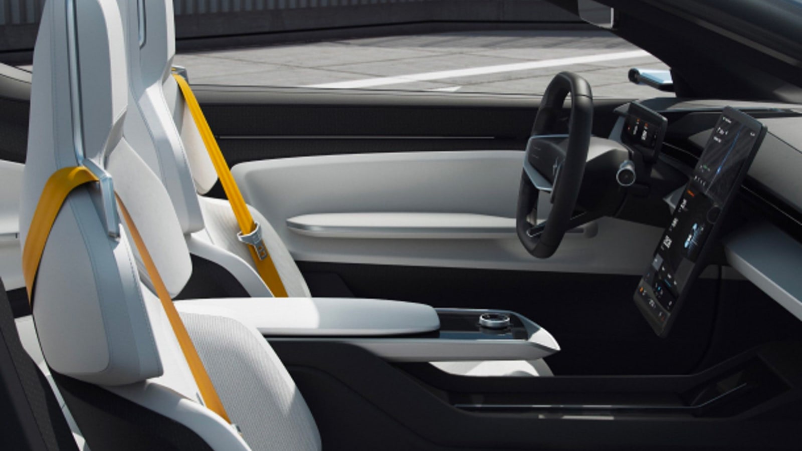 Polestar O2 electric performance roadster concept interior