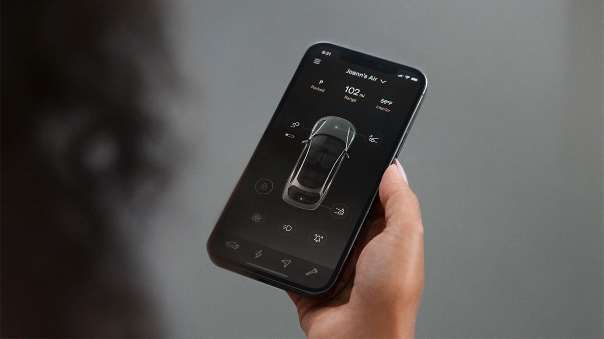 Lucid Air HMI app