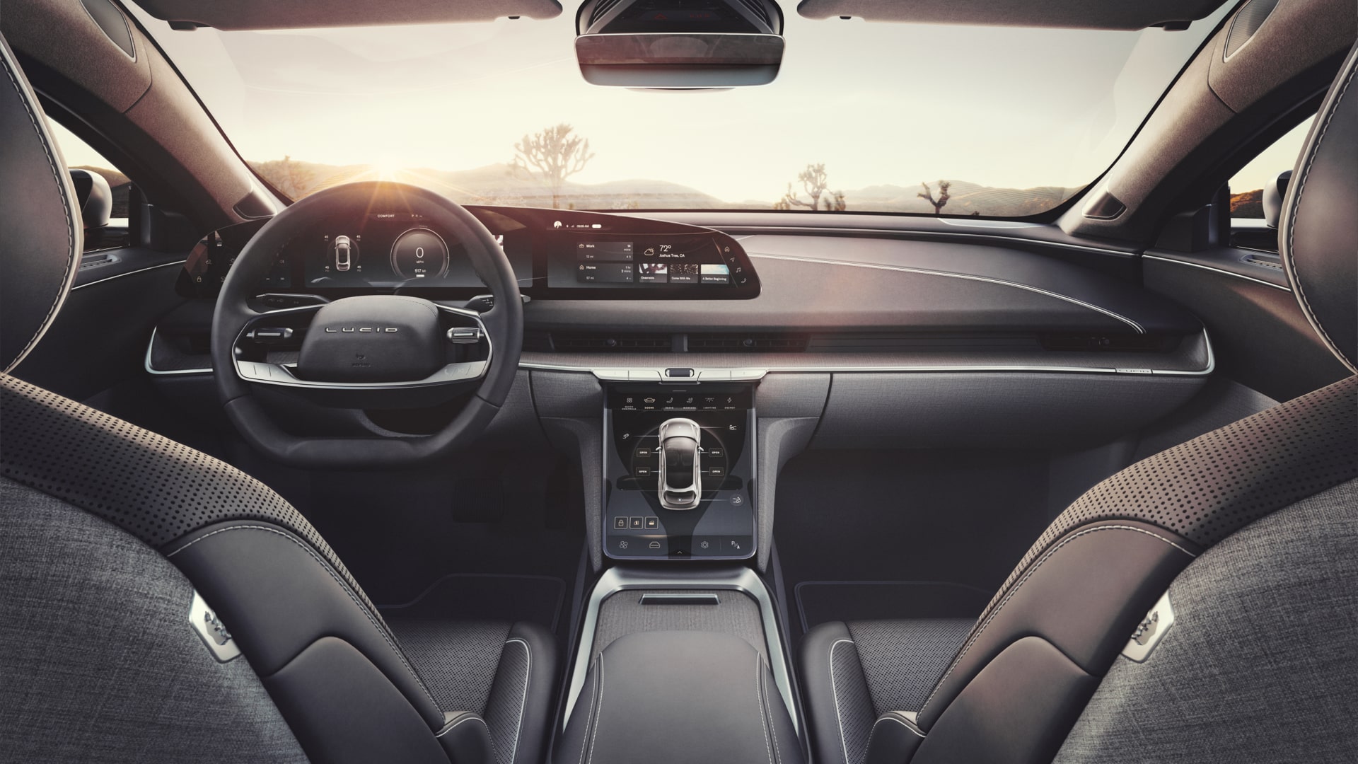 Lucid Air driver cockpit