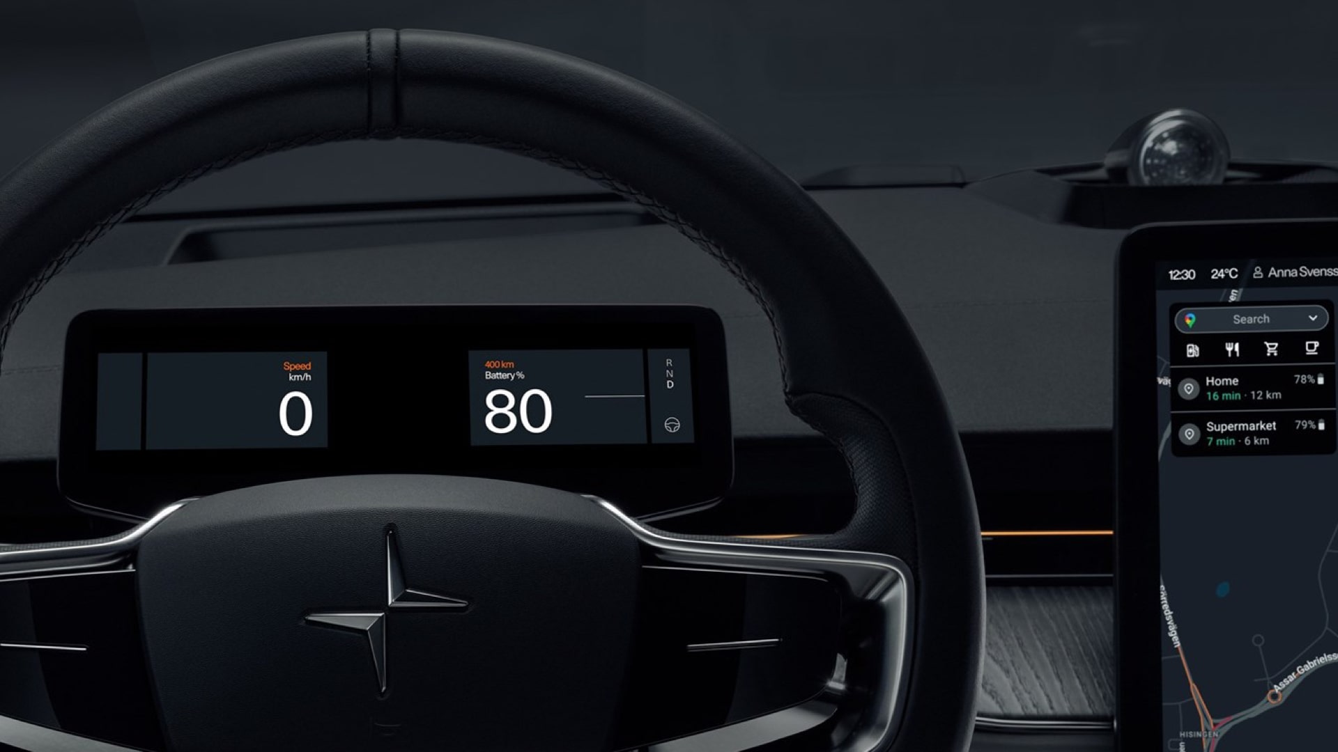 Polestar Precept Digital Instrument Cluster