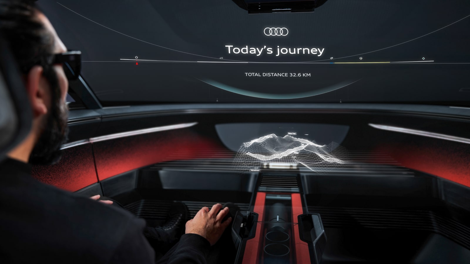 Audi Activesphere mixed reality route mapping