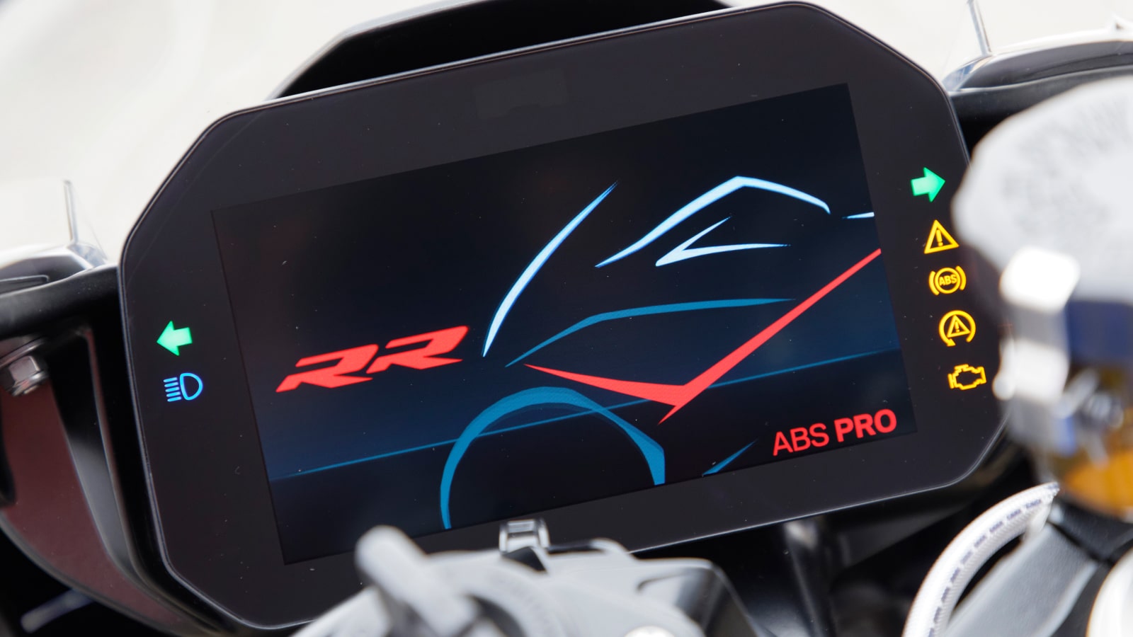 BMW S1000RR Digital Interface start screen