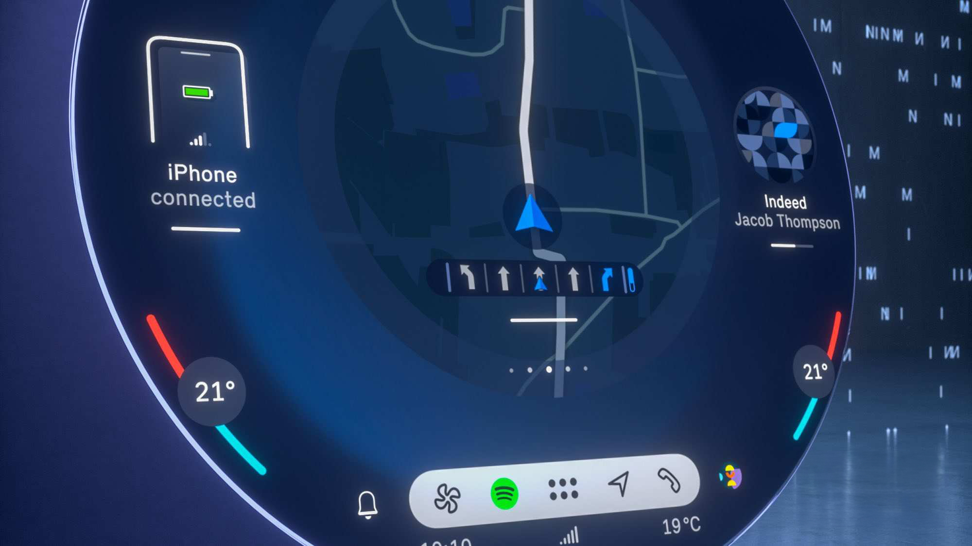 Mini Electric Interaction Unit - Experience Modes - Balance Interface close up