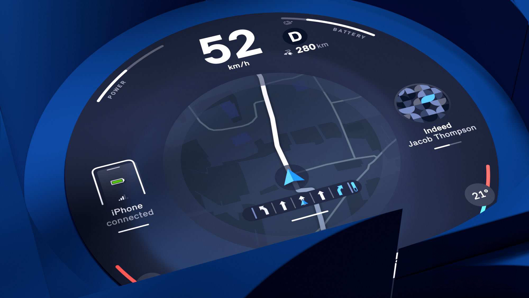 Mini Electric Interaction Unit - Experience Modes - Balance Interface Detail