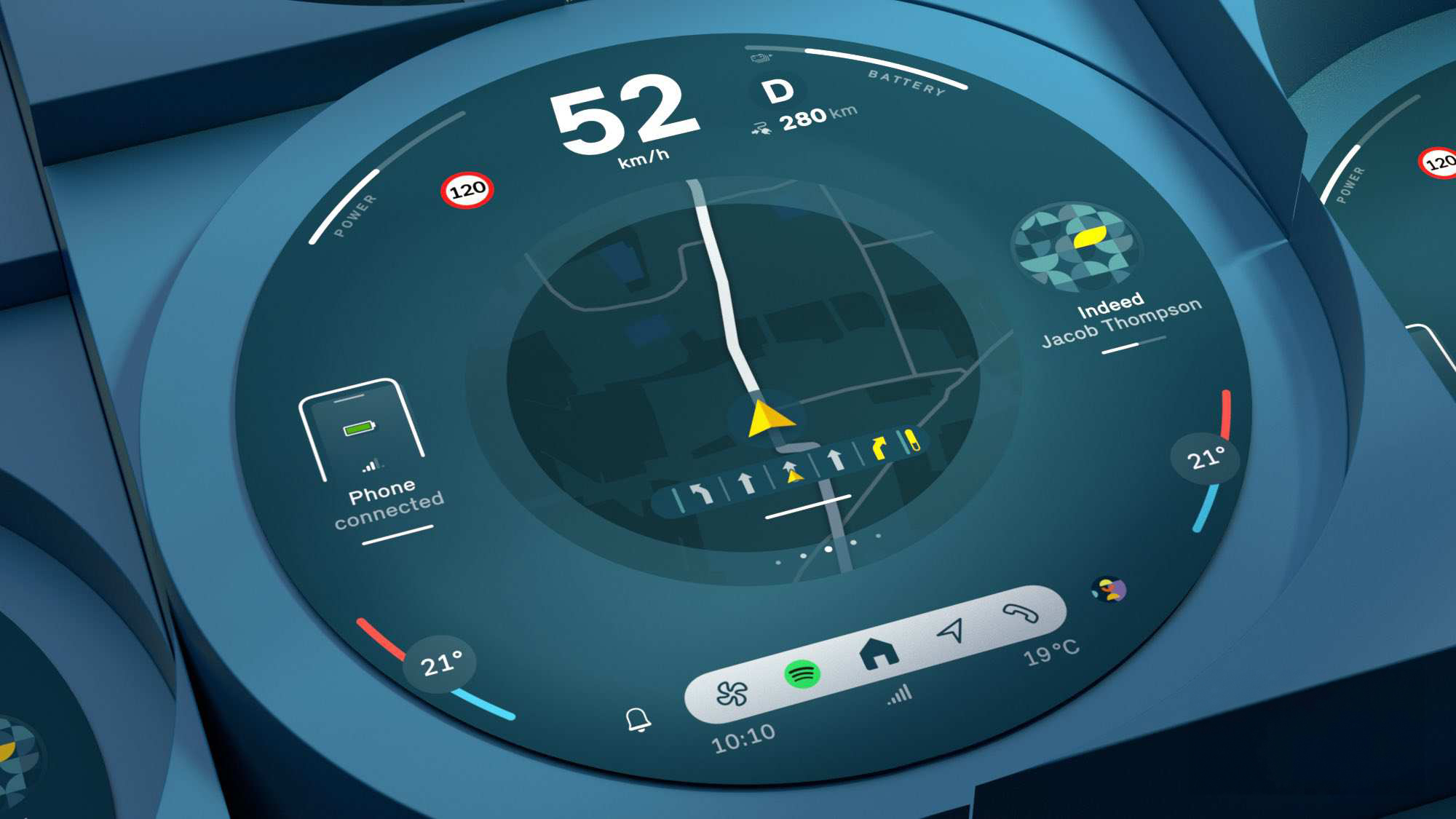 Mini Electric Interaction Unit - Experience Modes - Core Interface detail