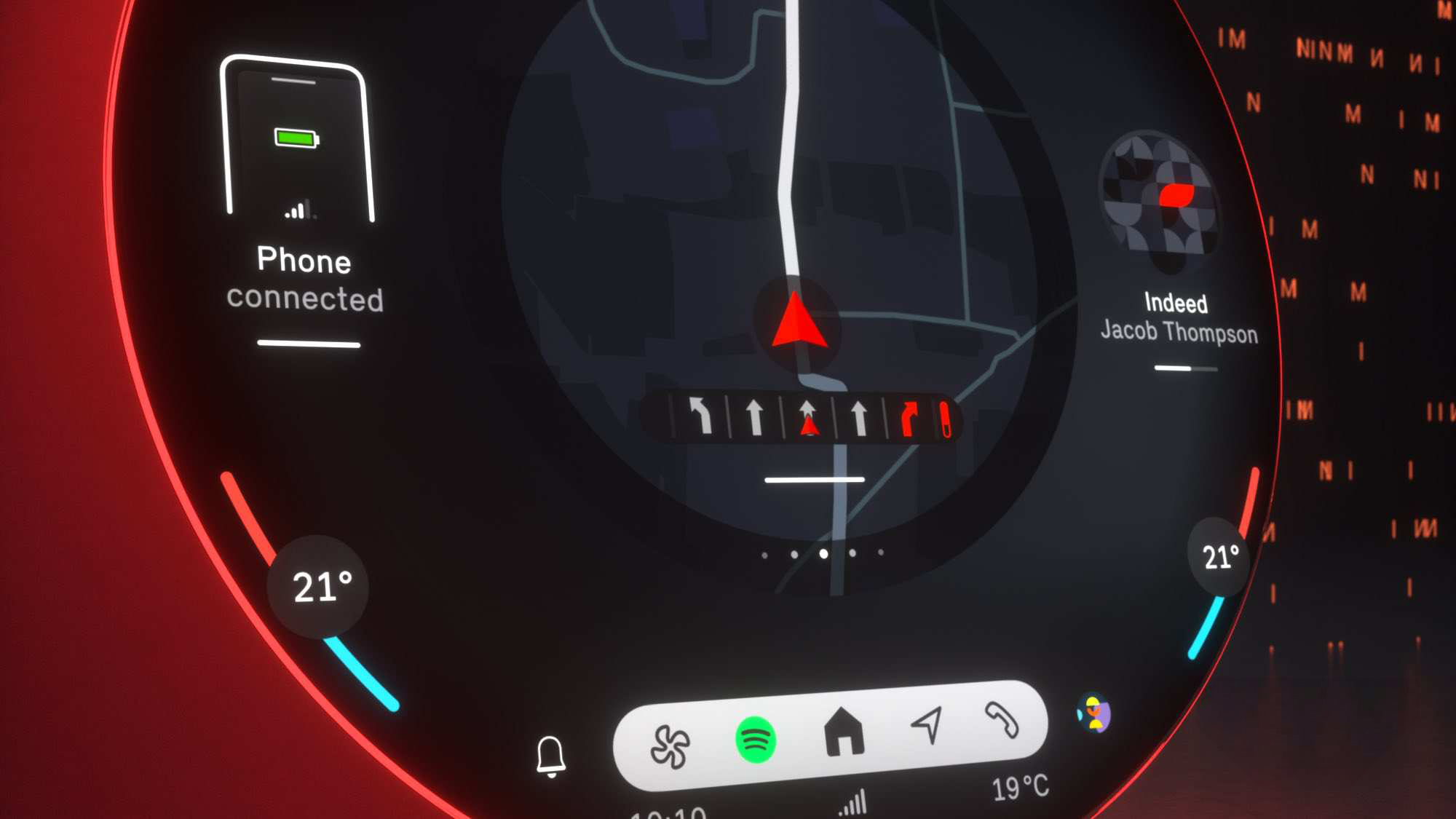 Mini Electric Interaction Unit - Experience Modes - GoKart Interface close up left