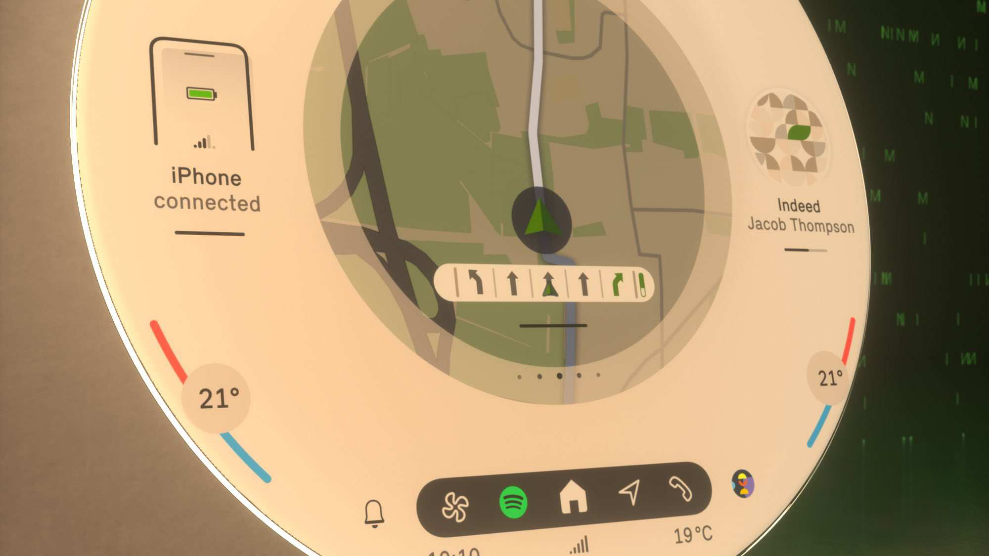 Mini Electric Interaction Unit - Experience Modes - Trail Interface Close up