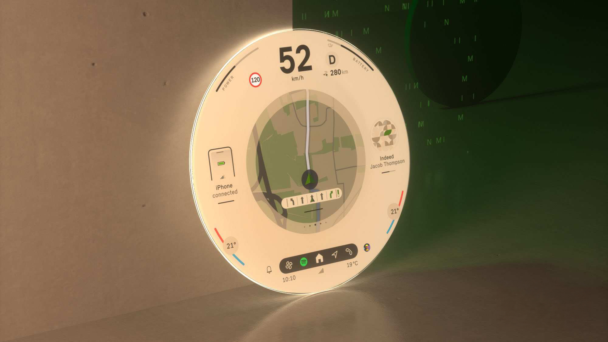 Mini Electric Interaction Unit - Experience Modes - Trail Interface Navigation